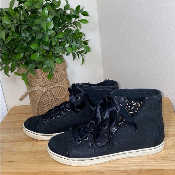 Ugg Black Blaney Crystal Sneakers - Picture 2 of 8